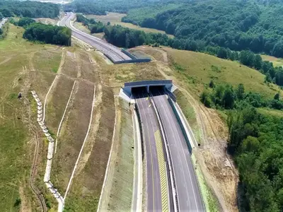 Tunel creat pentru a facilita trecerea animalelor sălbatice/FOTO: Asociația Pro Infrastructură