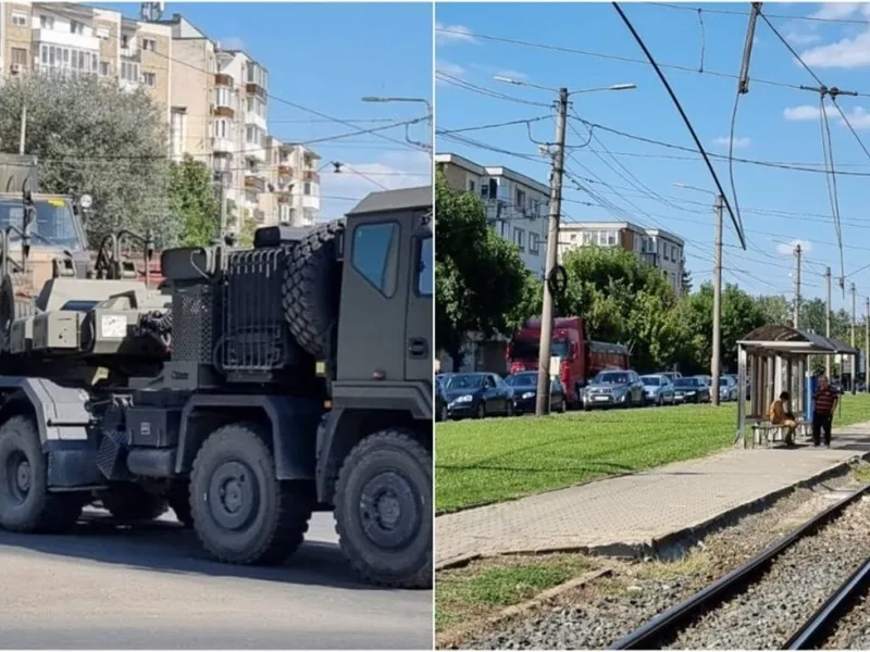 Un convoi militar „a reușit” să rupă rețeaua electrică a tramvaielor, în Arad. Traficul, paralizat - Foto: Colaj/ Imagine cu caracter ilustrativ