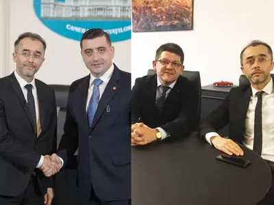 Trădător reținut de DIICOT, tovarăș cu senatorul AUR Mihalcea, invitat adesea la Ambasada Rusiei - Foto. Colaj