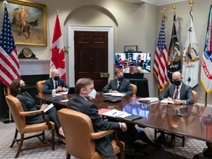 Imagine de la vizita oficială a premierului canadian Justin Trudeau în SUA/FOTO: Facebook/President Joe Biden