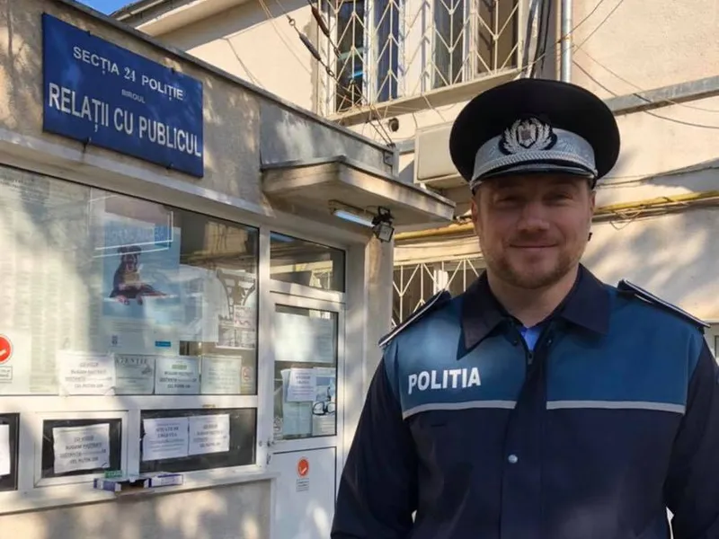 Dan Savenco în uniformă de polițist/FOTO: facebook.com