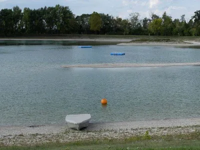 lacul unde s-a înecat românul din Austria Foto: bvz.at