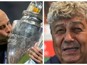 Guardiola și Lucescu - Foto: Profimedia/Colaj