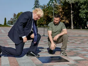 Boris Johnson și Zelenski - Foto: Profimedia