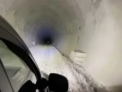 Povestea tunelurilor abandonate care leagă Argeșul de Vâlcea pe sub munți. Nu sunt „dacice” - Foto: captură video