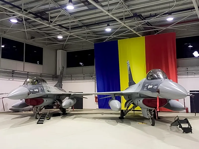 F-16 sunt avioanele pe care se bzează România Foto: INQUAM Photos/Tudor Costache