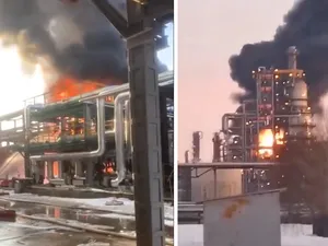 Dronele ucrainene au distrus 12% din capacitatea de rafinare a petrolului rusesc în două zile - Foto: X/@front_ukrainian