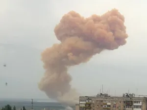 VIDEO Alertă chimică în Severodonetsk ! Trupele ruse au bombardat un rezervor de acid azotic/FOTO: Twitter/nexta