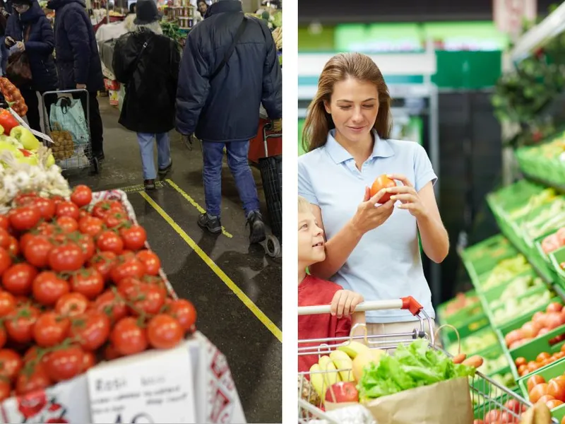 Varză, cartofi, fasole: 25% mai scumpe la piață ca în supermarket. Ouă, mere preț dublu. Ce boicotăm - Foto: colaj realizat de Newsweek