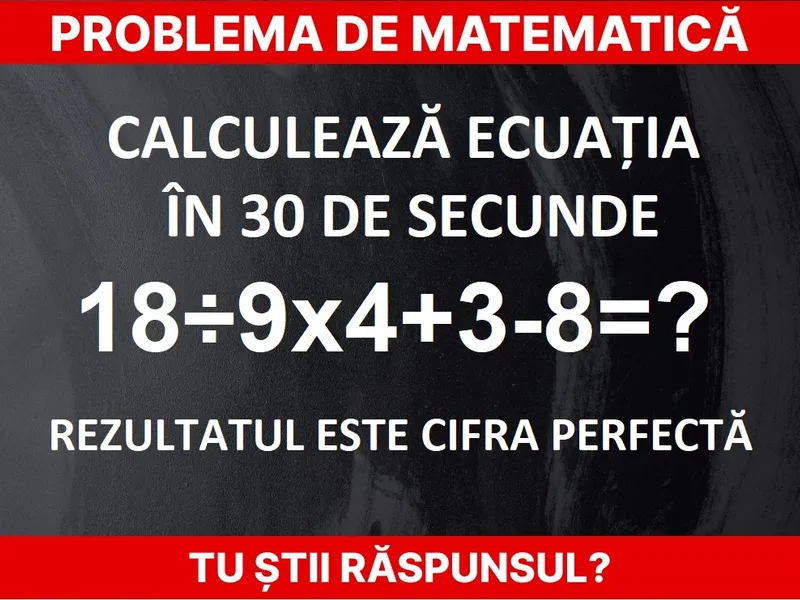 Problemă de matematică Foto: Newsweek