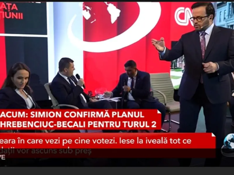 George Simion confirmă, în direct la Antena 3: "Blatul PSD-AUR este real - Foto: captură Antena3 CNN