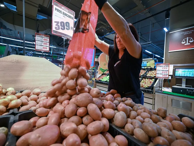 Mai multe magazine au început să raționalizeze produsele alimentare în Ungaria. /Foto: Profimedia