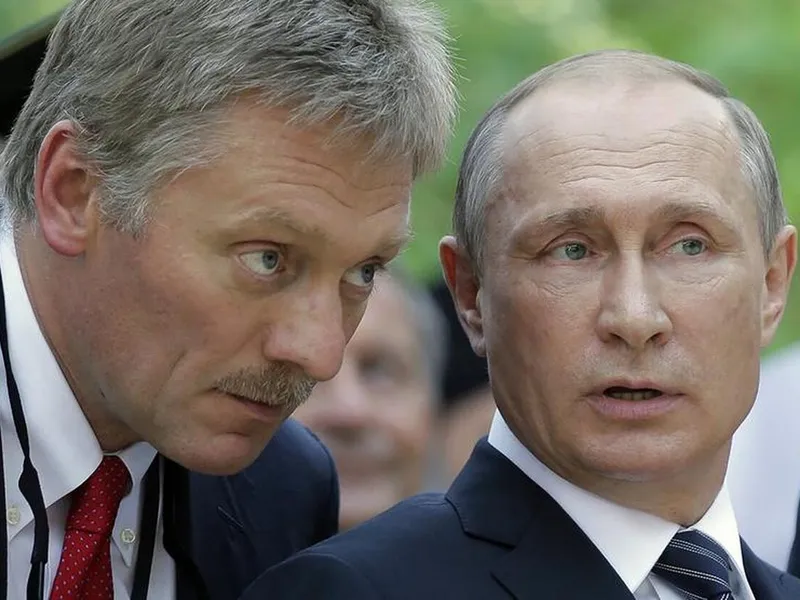 Dmitri Peskov și Vladimir Putin (imagine cu caracter ilustrativ) - Foto: Profimedia Images