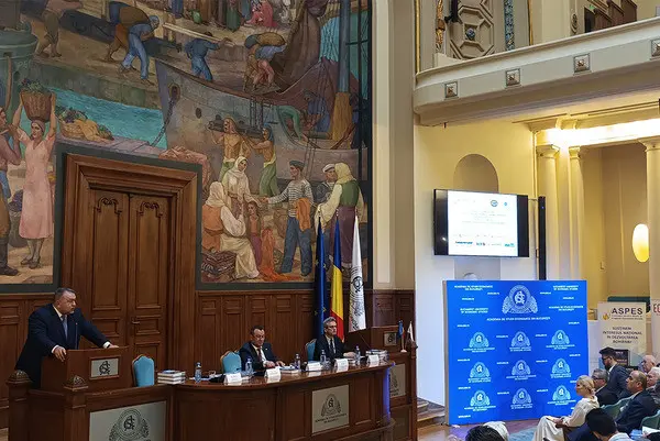 Președintele Camerei de Comerț și Industrie a României (CCIR), Mihai Daraban, a participat  la Forumul economic național – „Modelul economic românesc în Uniunea Europeană. România-Orizont 2040” Foto: NWR