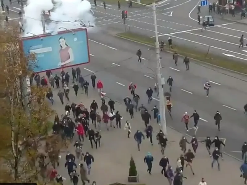 Proteste în Belarus. Sursa foto: Twitter Svetlana Tihanovskaia