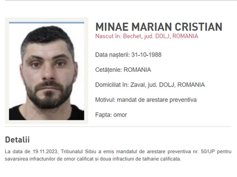 Asasinarea omului de afaceri Adrian Kreiner: Al doilea român urmărit internațional, adus în țară - Foto: captură ecran