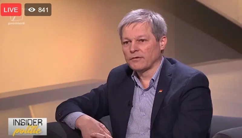 Dacian Cioloș. Sursa: Captură foto Facebook