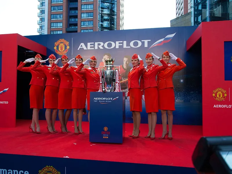 Manchester United a rupt contractul de 40 mil. € cu Aeroflot, compania aeriană rusă de stat. / Foto: wikimedia.org