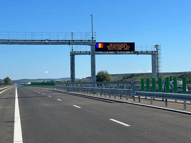 România a ajuns la 1.000 km de autostradă în 2023. Cum arată „ciotul” de 13 km inaugurat - Foto: Facebook/Irinel Ionel Scriosteanu