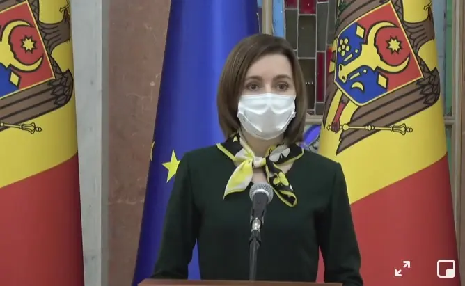 Maia Sandu, președinta Republicii Moldova. Sursa: Facebook