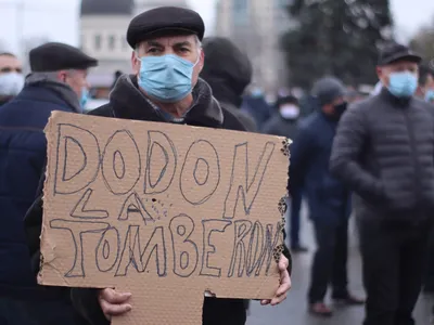 Proteste la Chișinău. Sursa: timpul.md