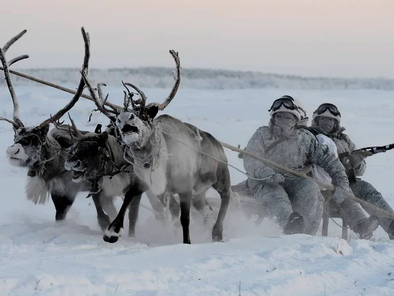 Rușii se antrenează în zona arctică/Foto:TASS