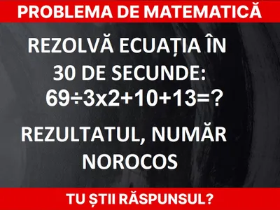 Problemă de matematică Foto: Newsweek