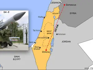 O rachetă trasă din Siria a explodat lângă centrul nuclear israelian/Foto: visual news