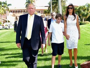 Familia Trump, la Mar-a-Lago Club , din Florida      Foto: Guliver/ Getty Images