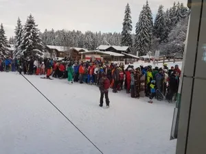 Aglomerație în Poiana Brașov/FOTO: Tudor Anghelescu