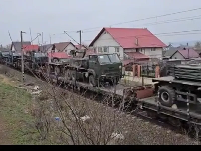 VIDEO România a deplasat 32 de vehicule militare la 100 de km de granița cu Ucraina. Care e motivul? - Foto: FB