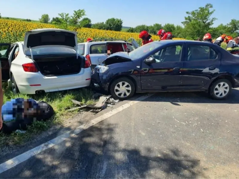 Accident teribil între 3 vehicule pe DN 2 E85 București – Urziceni: 4 morți și 5 răniți. / Foto: Info Trafic 24, Facebook