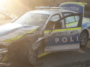 Autospecială nouă de poliție, implicată într-un accident grav în Vrancea, pe drumul morții E85 FOTO: monitorul de Vrancea