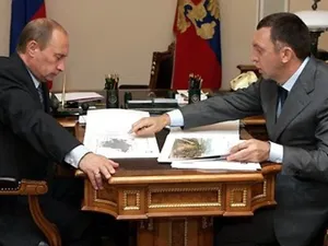 Putin și Deripaska - Foto: Profimedia Images