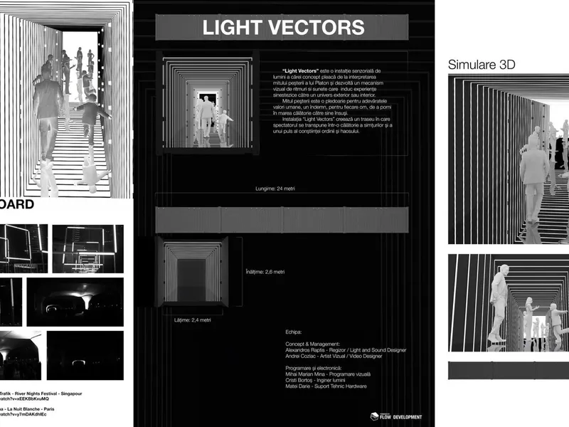 Clădiri „vii”, statui care capătă conștiință, show-uri de video mapping, la Romanian Creative Week. - Foto: Romanian Creative Week