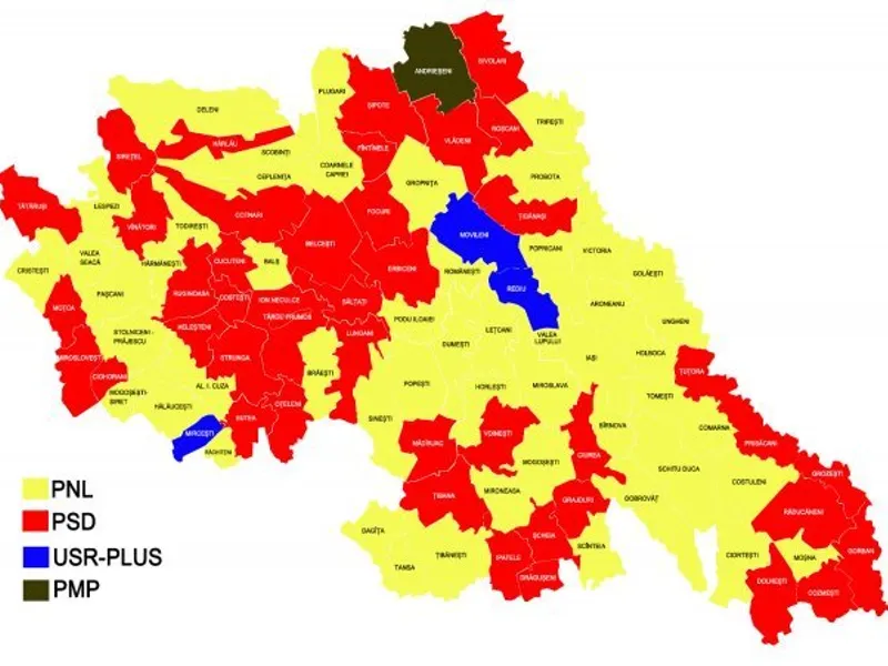 Harta localelor la Iași/FOTO: ziaruldeiasi.ro