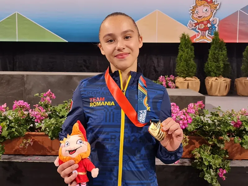 Gimnasta Amalia Puflea - Foto: Eurosport