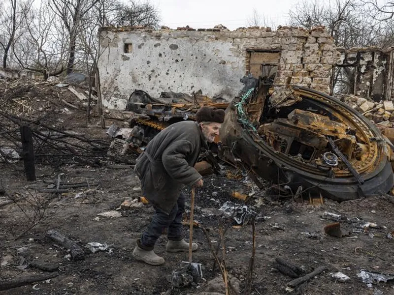 Trupele rusești au ucis zece civili, inclusiv un copil, duminică, în bombardamentele din Harkov/FOTO: Reuters