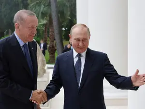 Erdogan l-a vizitat pe Putin în august la Soci. / Foto: Profimedia