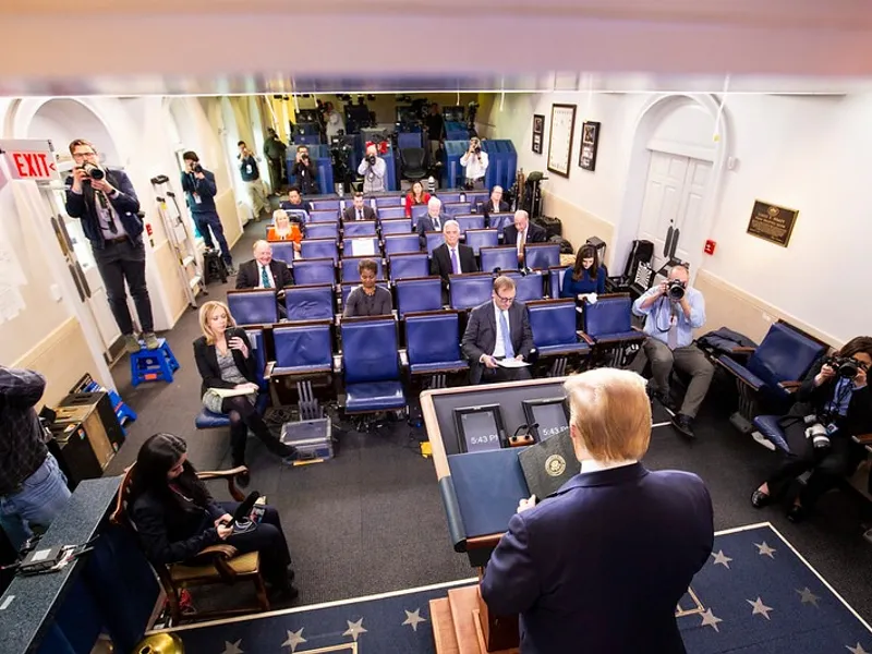 Briefing Donald Trump Foto: Facebook White House