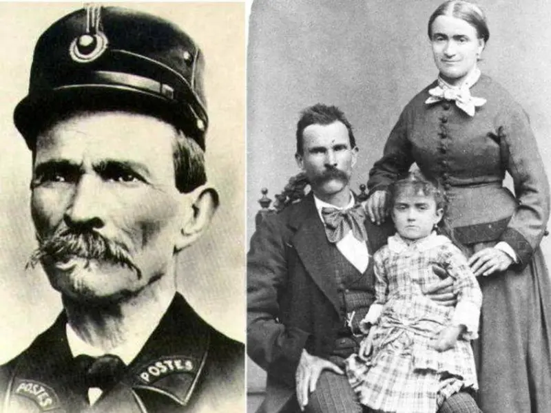 Ferdinand Cheval alături de familia sa - Foto: Facteur Cheval