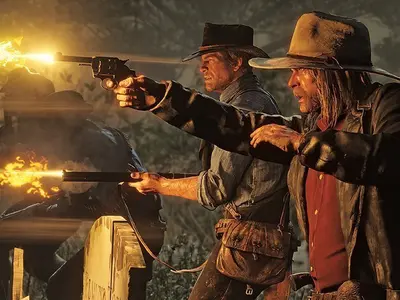 COWBOY LA PUTERE  Eroul din Red Dead Redemption (sau anti-erou, depinde de jucător) este Arthur Morgan, cel care călătoreşte printr-un uluitor peisaj sălbatic, presărat cu oraşe decrepite