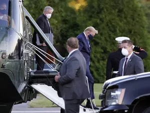 Donald Trump a fost transportat cu elicopterul la spital. / Foto: click2houston.com