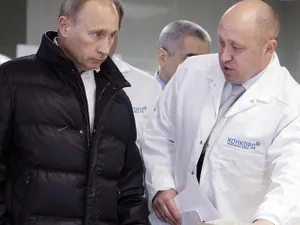 Putin și „bucătarul” său, Prigozin/foto: Profimedia