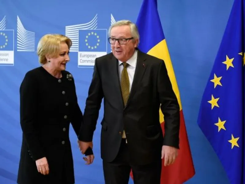 Dăncilă și Juncker, la ultima întâlnire de la Bruxelles