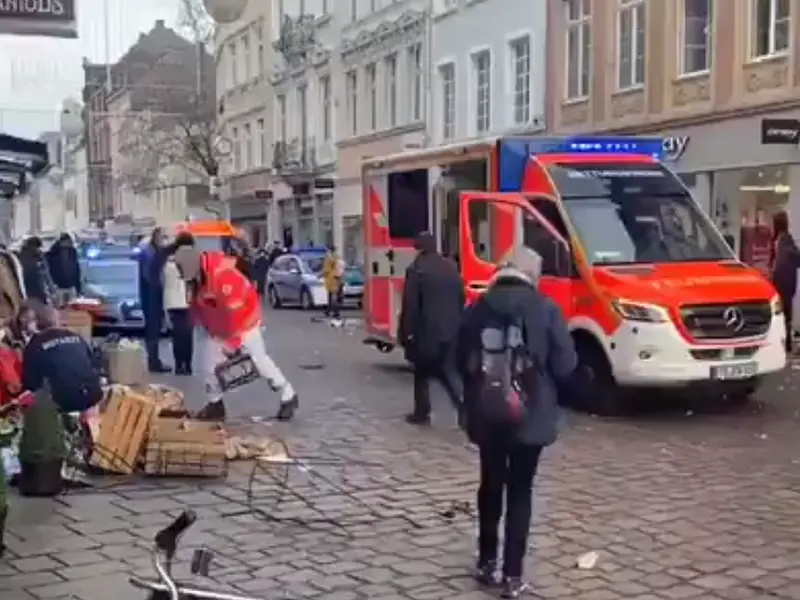 Imagine de la atacul din Trier, în Germania/FOTO: Twitter