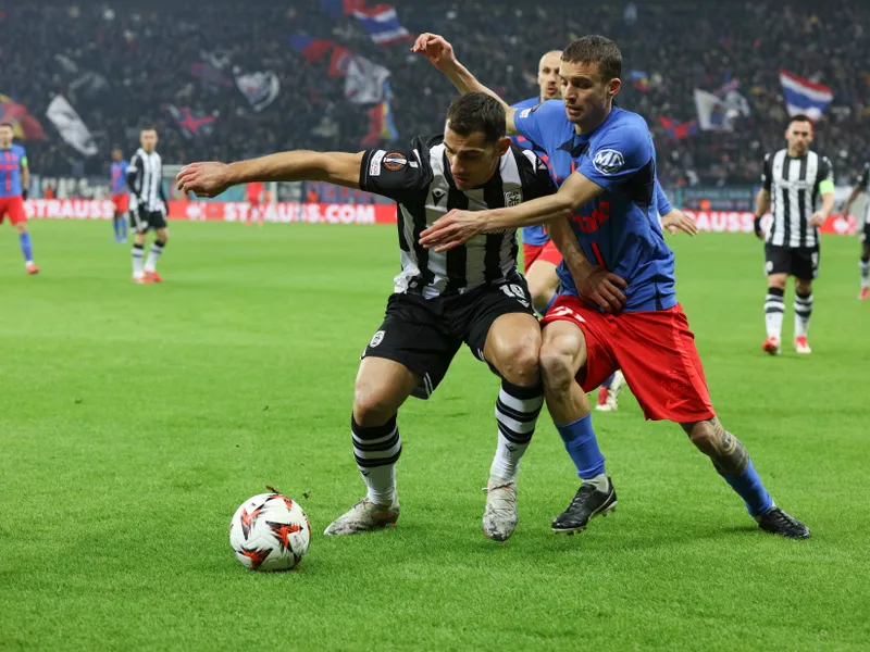 FCSB va juca în optimile Europa League cu Olympique Lyon. Când are loc meciul? - Foto: INQUAM PHOTOS/Bogdan Buda