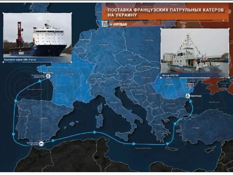 Francezii livrează Ucrainei o flotă de patrulare prin România - Foto: Rybar