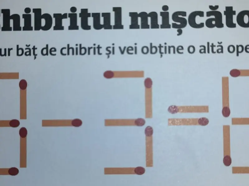 problema chibritul mișcător