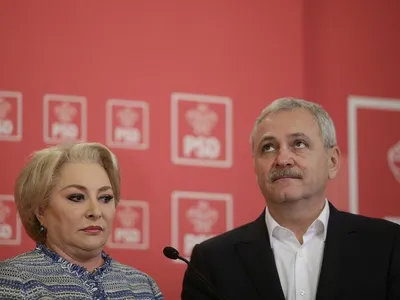 Premierul Viorica Dăncilă altături de fostul lider PSD, Liviu Dragnea/ Foto: Inquam Photos